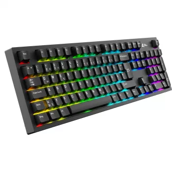 Mechaninė klaviatūra Sharkoon OfficePal KB70W — linijiniai tylūs jungikliai, belaidė