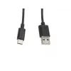Laidas Lanberg CA-USBO-10CC-0010-BK (USB 2.0 kištukas - USB 2.0, USB, Type C kištukas, 1m, Juoda) (CA-USBO-10CC-0010-BK)
