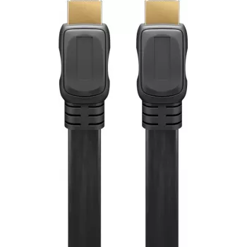 Goobay | Didelės spartos HDMI plokščiasis laidas su Ethernet | 61279 | HDMI kištukas (A tipas) | HDMI (A tipas) | HDMI į HDMI | 2 m