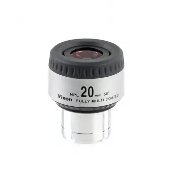 Okuliaras Vixen NPL 20mm 1.25 colio — astronominis okuliaras, židinio nuotolis 20 mm, 1.25 colio įvorė (Modelis 39206)