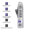 Qoltec 50272 viršįtampių apsaugos įrenginys, pilkas, 5 kintamosios srovės lizdai, 230 V, 3 m