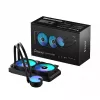 Viskas viename skysčio aušinimo sistema Fractal Design Lumen S24 v2 RGB — 240 mm radiatorius, 120 mm RGB ventiliatoriai, juoda