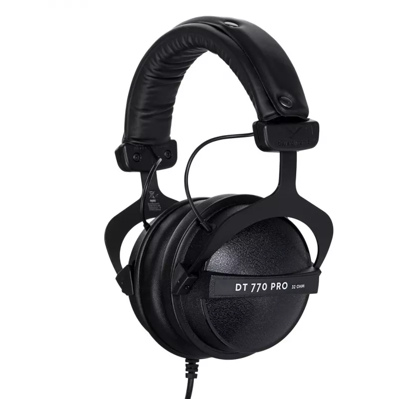 Beyerdynamic DT 770 PRO ausinės, laidinės, ant galvos dedamas lankelis, muzikai, pilkos