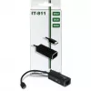 Inter-Tech Argus IT-811 - tinklo adapteris - USB-C - Gigabit Ethernet - juoda (88885438)