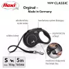 Flexi New CLASSIC 5 m juodas šunų ištraukiamas pavadėlis