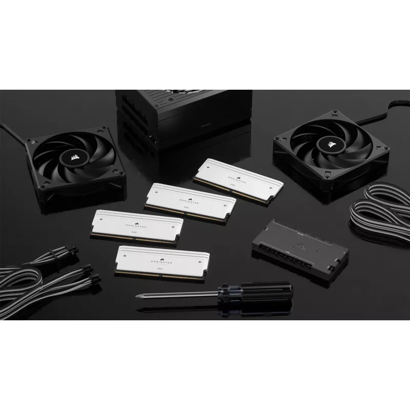 Corsair CMP32GX5M2B6000C30W atminties modulis, baltas