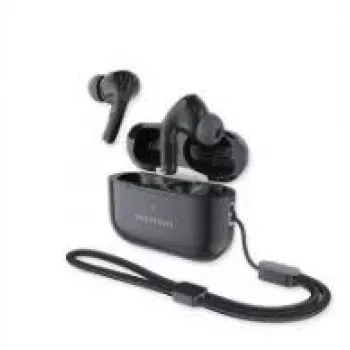Belaidės ant ausies dedamos ausinės Vention Echo Lite E11 Plus — juodos, modelis NBVB0-PLUS