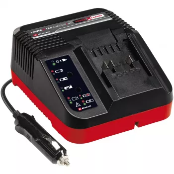 Baterijų įkroviklis Einhell Power X-Car Charger 3A skirtas cigarečių žiebtuvėliui, raudonas
