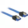 SATA laidas DeLOCK 84976 0,1 m SATA 7 kontaktų juodas mėlynas