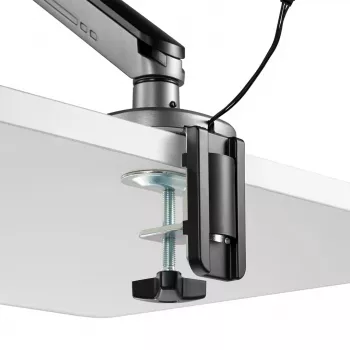 NanoRS žaidimų monitoriaus laikiklis 17-32 su RGB LED apšvietimu, stalo laikiklis, aukščio reguliavimas, pasukamas, pakreipiamas, maks. 9 kg, VESA 75x75 / 100x100