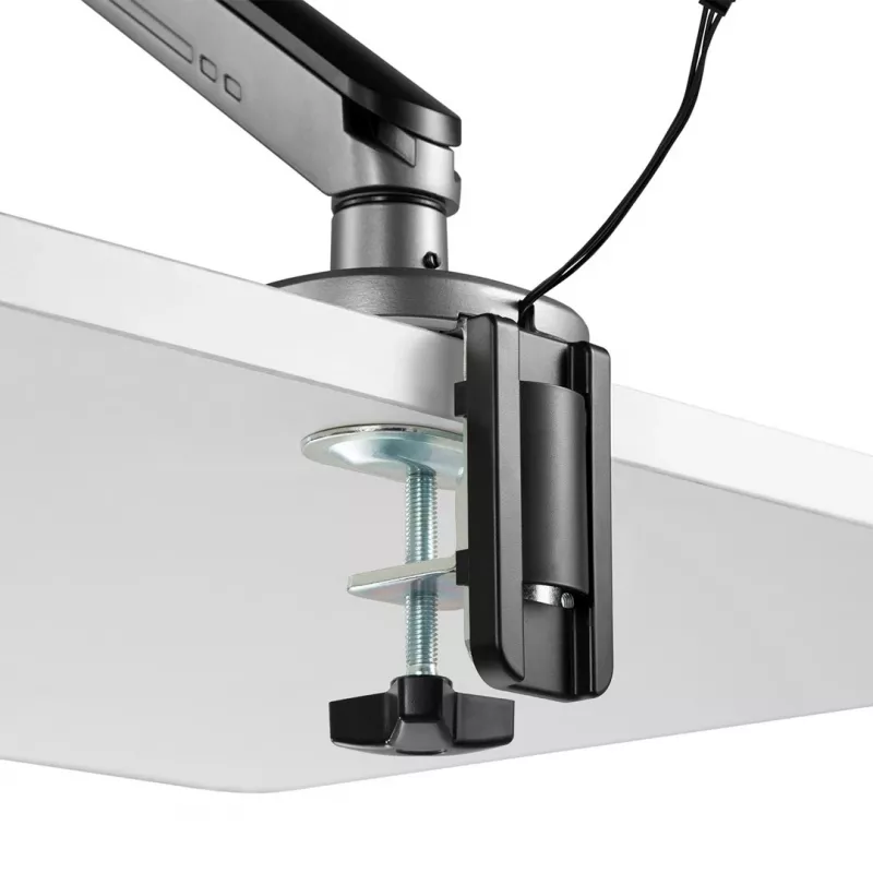 NanoRS žaidimų monitoriaus laikiklis 17-32 su RGB LED apšvietimu, stalinis laikiklis, reguliuojamas aukštis, pasukimas, pakreipimas, maks. 9 kg, VESA 75x75 / 100x100