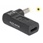 DeLOCK adapteris USB Type-C lizdas į HP 4,8 x 1,7 mm kištuką 90° kampu