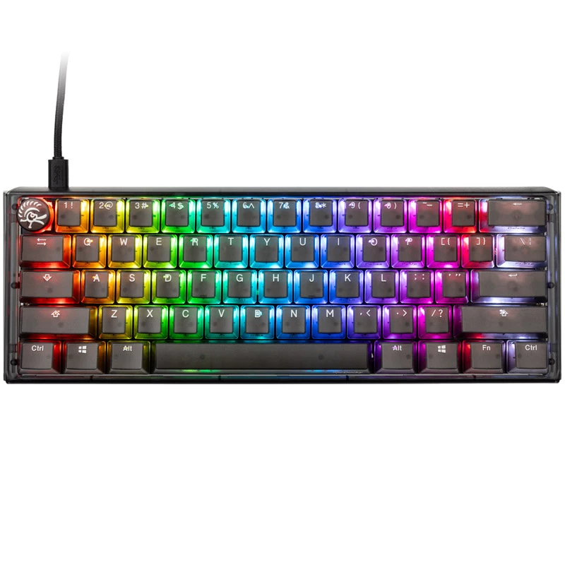Ducky One 3 Aura Mini MX Speed US klaviatūra žaidimams USB QWERTY US International juoda