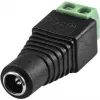 Nuolatinės srovės maitinimo adapterio jungtis EUROLITE 50532020 — cilindrinio kištuko prie varžtinių gnybtų adapteris