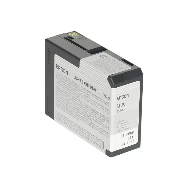 Epson Singlepack Light Light Black T580900, šviesiai šviesiai juoda, pigmentinis rašalas, 80 ml, 1 vnt.