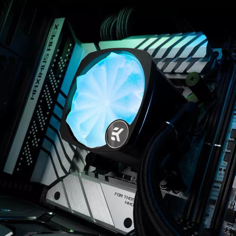 AIO pakeitimo dangtelis, sukurtas ek water blocks įmonei, skirtas EK-Nucleus Creator Kit komplektui
