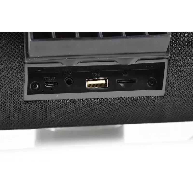 Nešiojamasis Bluetooth garsiakalbis MANTA SPK15GO-BK — 20 W, 3600 mAh, iki 8 val., juodas