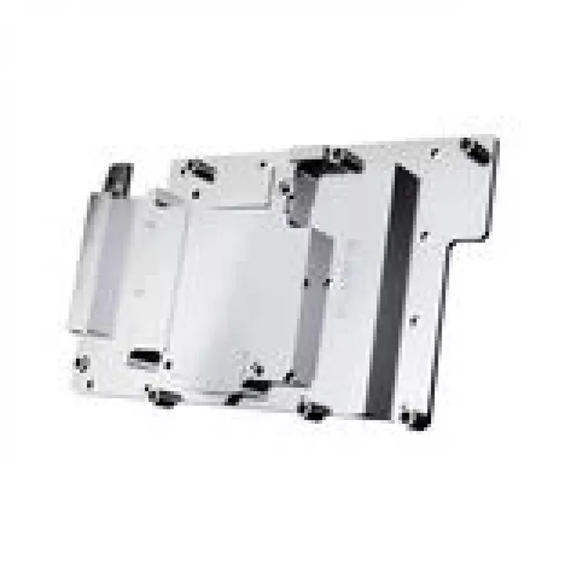 Backplate Alphacool 10261 Aliuminis Chromas Varis Juoda 95.7mm