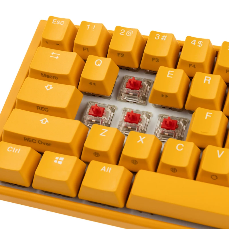 Ducky One 3 Geltona SF klaviatūra, skirta žaidimams, USB, QWERTY, US English
