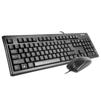 A4Tech Km-72620D - Klaviatūros ir pelės rinkinys - USB - US - Juoda