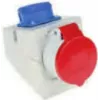 Pramoninis kištukinis lizdas Bachmann 910.002, 5P, 400 V, 16 A, IP44, polikarbonatas, mėlynas/raudonas/baltas