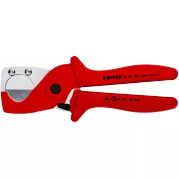 Knipex 90 25 185 - vamzdžių pjaustytuvas - plienas - plastikas - raudona - 1,2 cm - 18,5 cm (90 25 185)