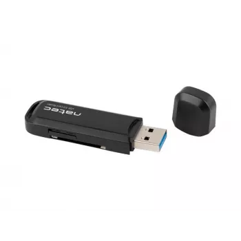 Kortelių skaitytuvas NATEC Scarab 2 USB 3.2 Gen 1 Type-A — MicroSD/SD palaikymas, 5000 Mbit/s, juodas