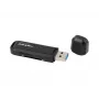 Kortelių skaitytuvas NATEC Scarab 2 USB 3.2 Gen 1 Type-A — MicroSD/SD palaikymas, 5000 Mbit/s, juodas