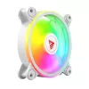 SAVIO FAN-01 WHITE 4-pack 120 mm ARGB ventiliatorius su valdikliu ir nuotolinio valdymo pulteliu
