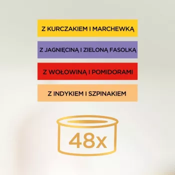 Šlapio kačių maisto pakeliai Purina Gourmet Gold Savoury Cake Mix 48×85 g, suaugusioms katėms, 74% drėgmės, 17% baltymų