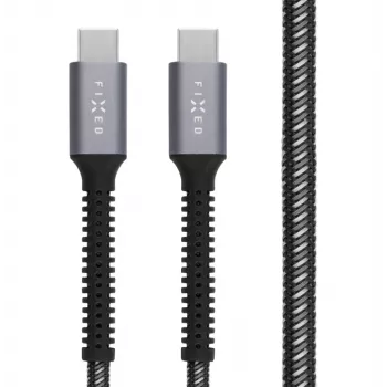 USB-C į USB-C laidas FIXED FIXDA-CC2-GR — 2 m, 240 W galios tiekimas