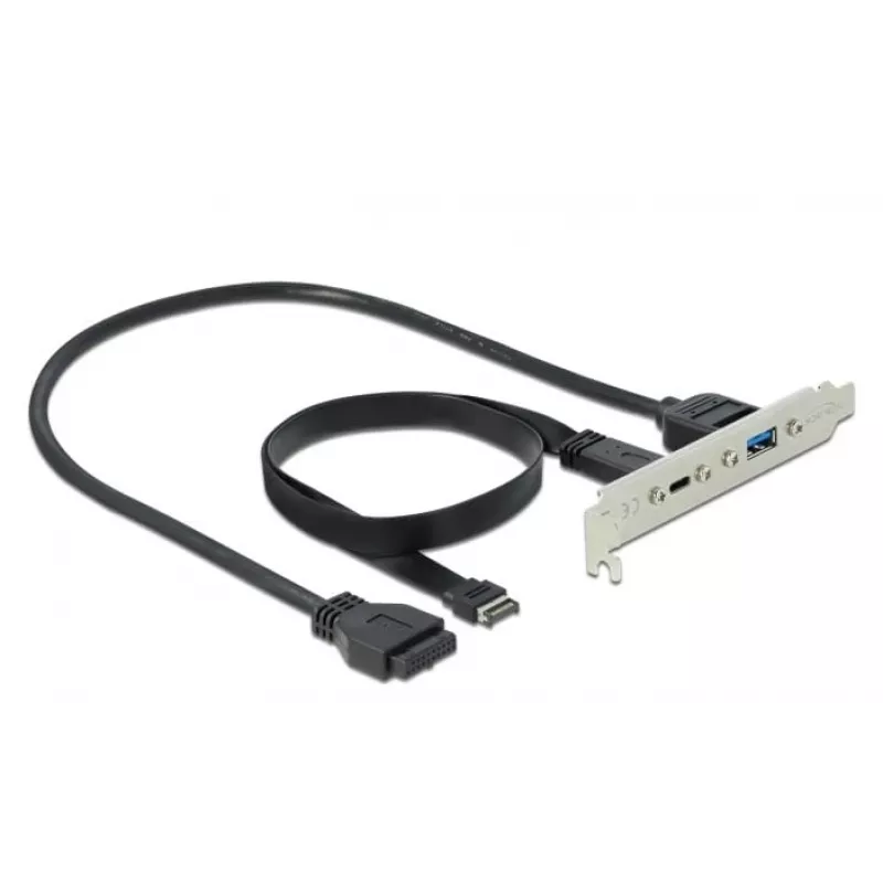 Lizdo laikiklis DeLOCK 89934 su 1 x USB Type-C ir 1 x USB Type-A prievadu
