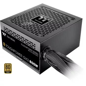 Thermaltake ToughPower GX3 - Maitinimo blokas (vidinis) - ATX12V 3,0 - EPS12V - 80 PLUS Gold - AC 100-240 V - 850 W - Juoda (PS-TPD-0850NNFAGE-3)