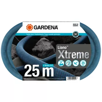 Apvali laistymo žarna Gardena Liano Xtreme 25 m mėlyna pilka oranžinė