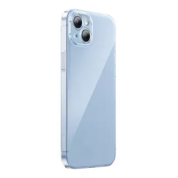 Apsauginis dėklas Baseus Crystal Series, skirtas iPhone 14 Plus, su grūdinto stiklo nugarėle