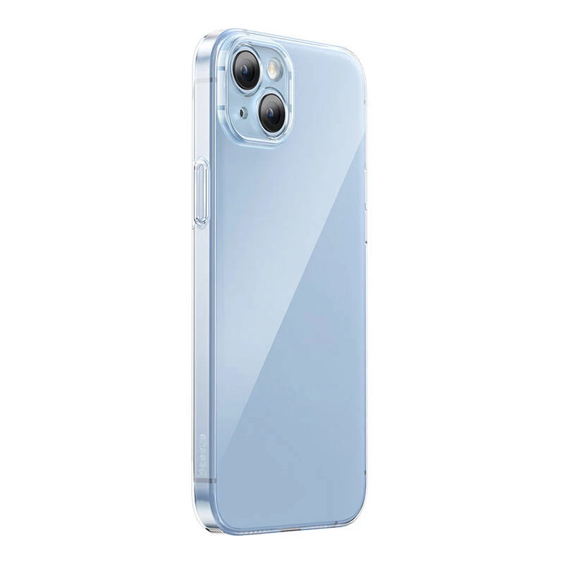 Apsauginis dėklas Baseus Crystal Series, skirtas iPhone 14 Plus, su grūdinto stiklo nugarėle