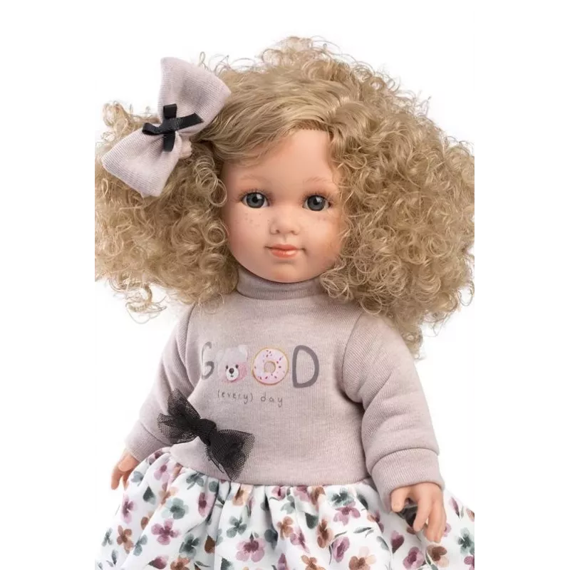 Lėlė Llorens Elena 35 cm — minkštas kūnas, rankomis tapytas veidas ir galūnės