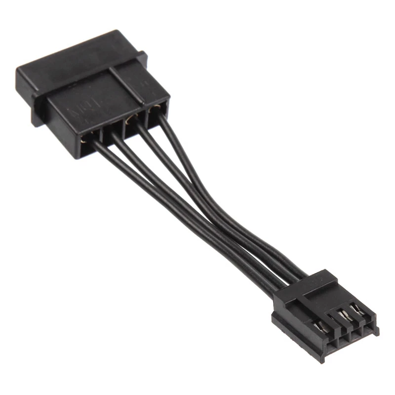 Maitinimo adapterio kabelis Kolink KL-AC-MF01 — 4 kontaktų Molex į floppy (juodas)