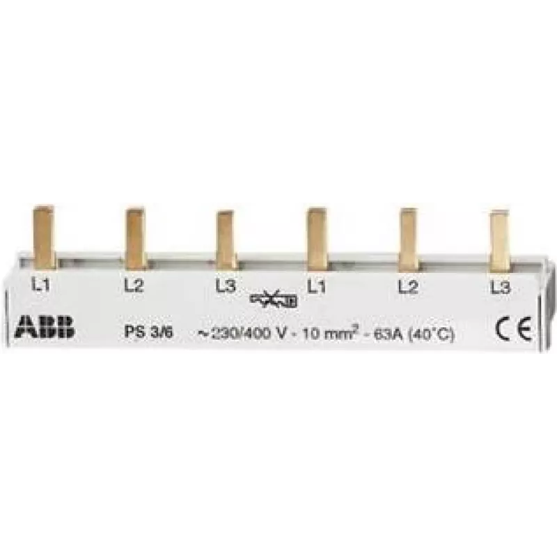 ABB 3 fazių šynos PS3/6 pro M kompaktinė 6 modulių uždara PS3/6 (2CDL231001R1006)