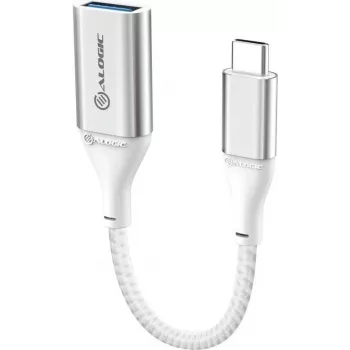 Alogic Super Ultra - USB adapteris - 24 kontaktų USB-C (V) į USB Type A (M) - USB 3.1 Gen 1 - 3 A - 15 cm - Sidabrinis (ULCAA-SLV)