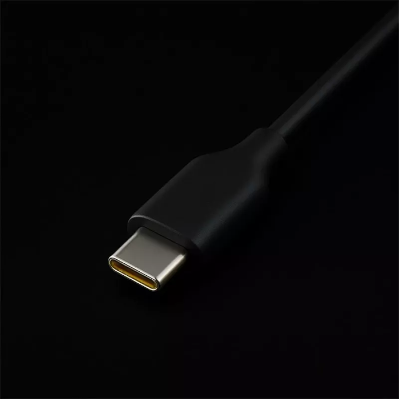 GaN nešiojamojo kompiuterio įkroviklis QOLTEC 52419 65 W USB-C PD 5V/20V 3A/3,25A, 220–240 V, 1,8 m laidas, juodas