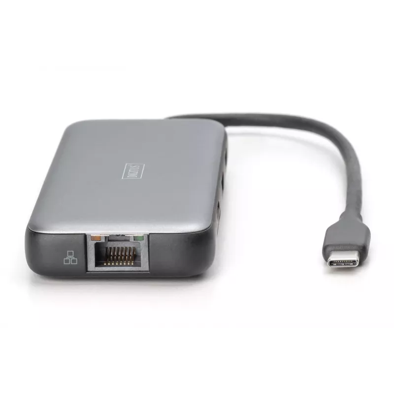 USB-C prijungimo stotelė Digitus DA-70915 8 prievadų 100W maitinimo tiekimas
