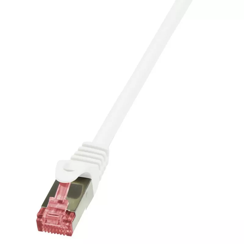 Tinklo kabelis LogiLink 0,25 m RJ-45 Cat6 S/FTP baltas