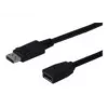 Digitus ASSMANN - DisplayPort prailginimo laidas - DisplayPort (V) - DisplayPort (K) - 2 m (DisplayPort 1.2) - Formuota - Juoda (AK-340200-020-S)