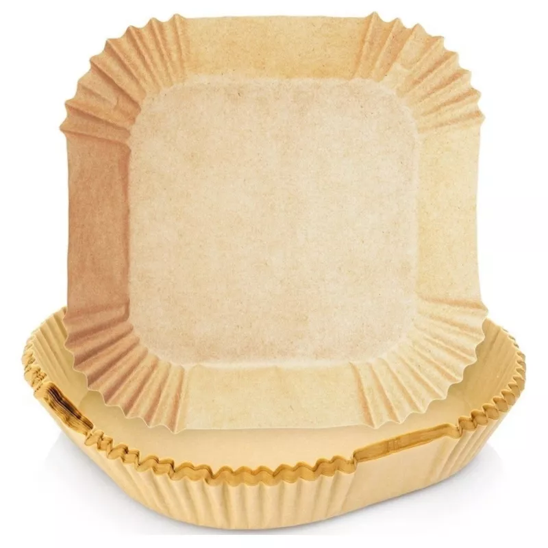 Popierinės gruzdintuvių įklotai 16×16 cm (50 vnt.) skirti oro gruzdintuvėms / giliosioms gruzdintuvėms — Be pavadinimo
