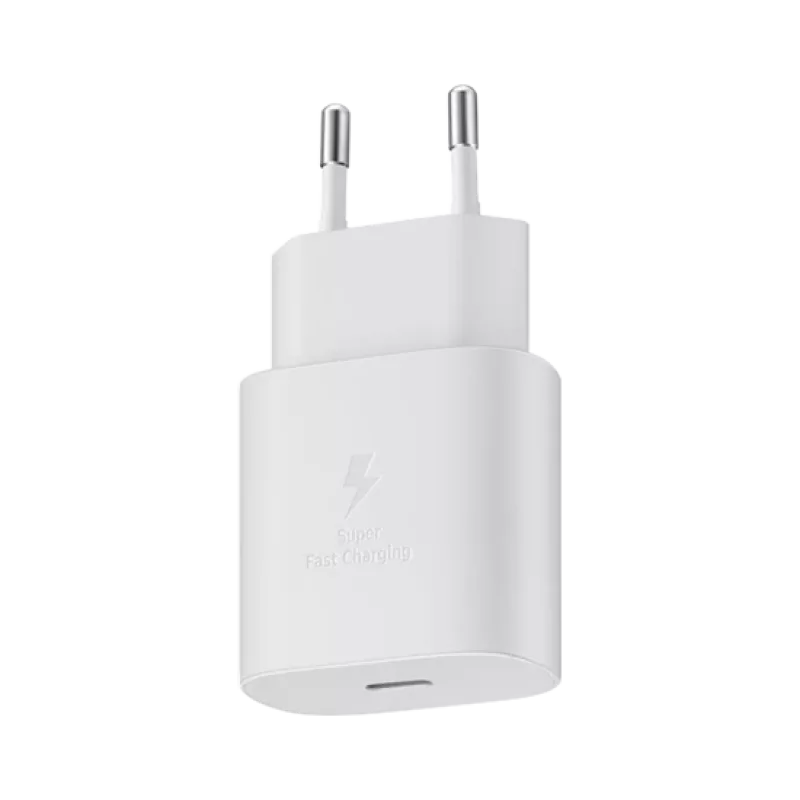 Samsung sieninis įkroviklis TA800NW 25 W 1x Type-C - Baltas EU
