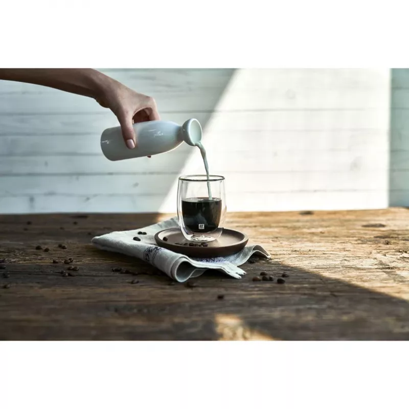 Dvisienis borosilikatinio stiklo indas ZWILLING 39500-076, 200 ml, skaidrus, 2 vnt. rinkinys