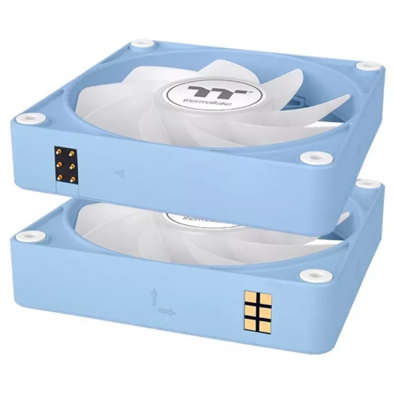 Thermaltake CT140 EX Reverse ARGB 140 mm korpuso ventiliatorius, 3 vnt. pakuotė, „Hydrangea Mėlyna“