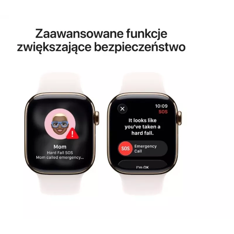 Išmanusis laikrodis „Apple Watch Series 11“ GPS + Cellular 42 mm auksinis titano korpusas, šviesiai rožinis sportinis dirželis M/L