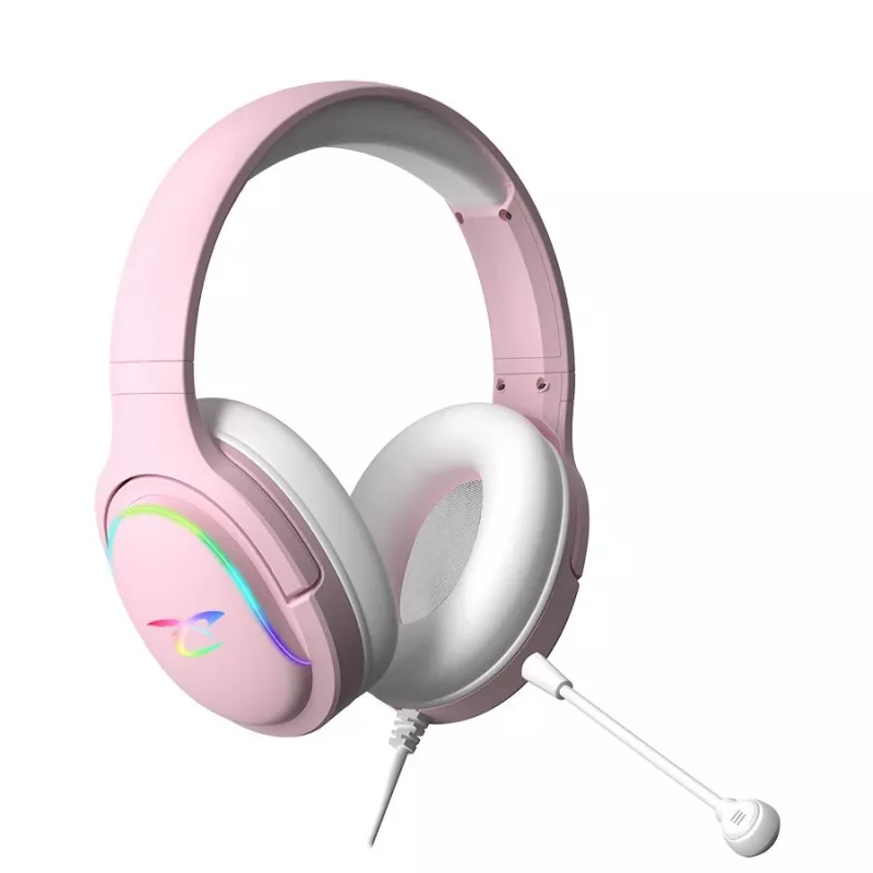 Subsonic Spectra LED žaidimų ausinės Sweety Pink